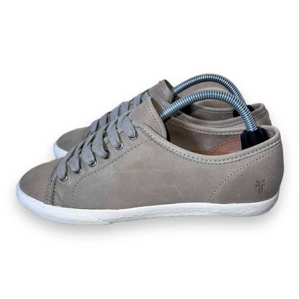 Frye Peggy Low Lace Up Casual Sneakers Taupe Women's 6.5 - Picture 2 of 11